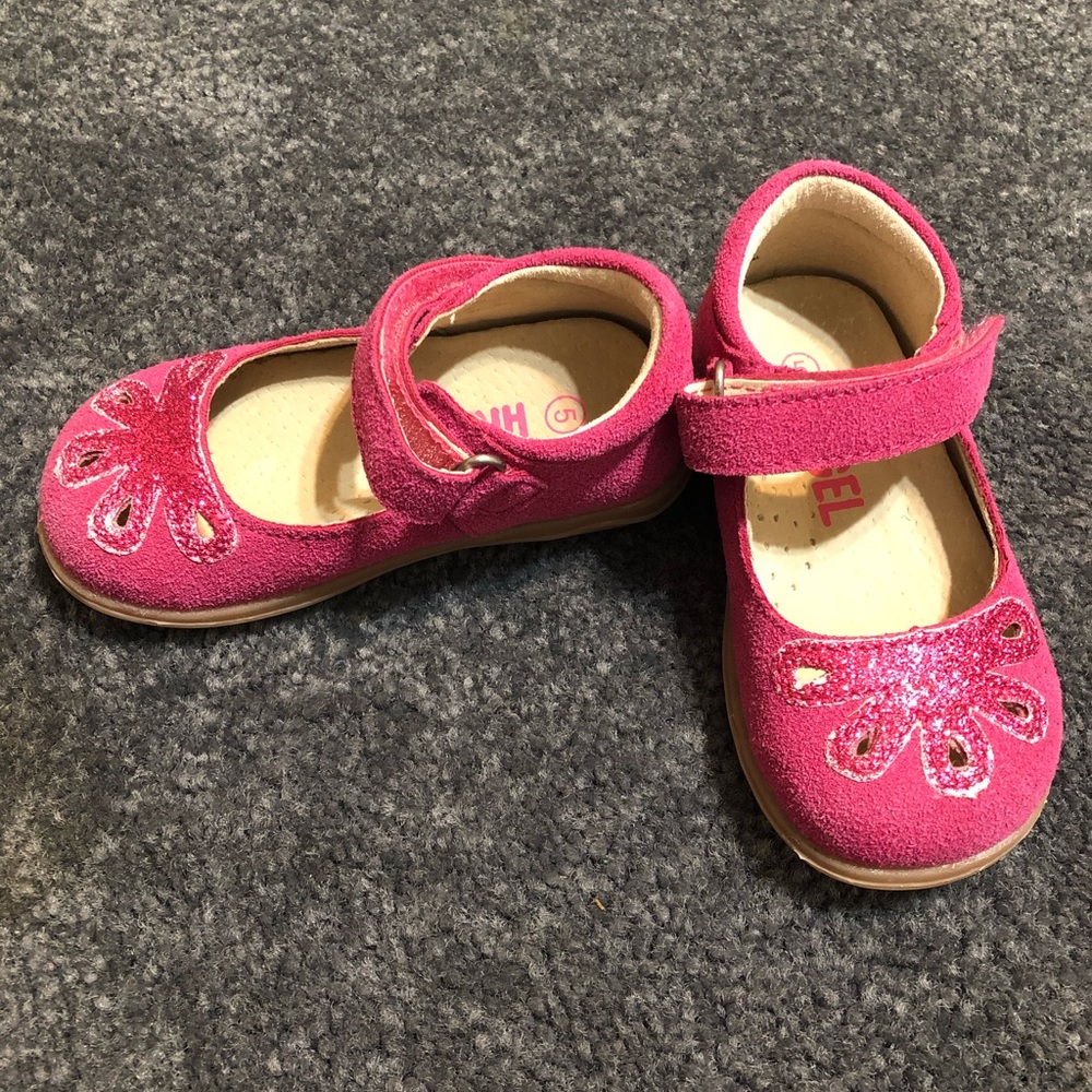 Hot pink toddler shoes